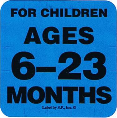Age Group 6-23 Months Labels